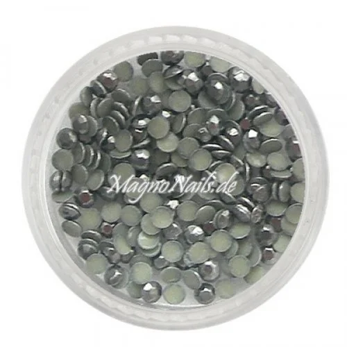 Metall Strasssteine - grau Nail Nagelstudio Nägel Nailart Nail art
