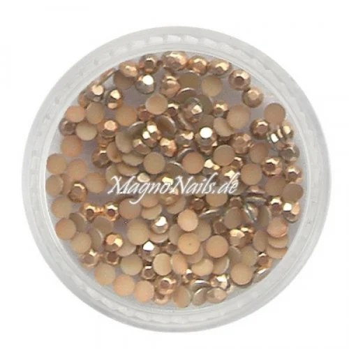 Metall Strasssteine - hellbraun Nail Nagelstudio Nägel Nailart Nail art