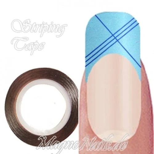 Striping Tape - Zierstreife dunkelblau metallic Nageldesign Nägel Nails Nagelstudio Einleger Nailart