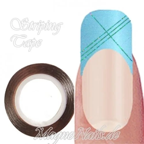Striping Tape - Zierstreife grün hologramm Nageldesign Nägel Nails Nagelstudio Einleger Nailart