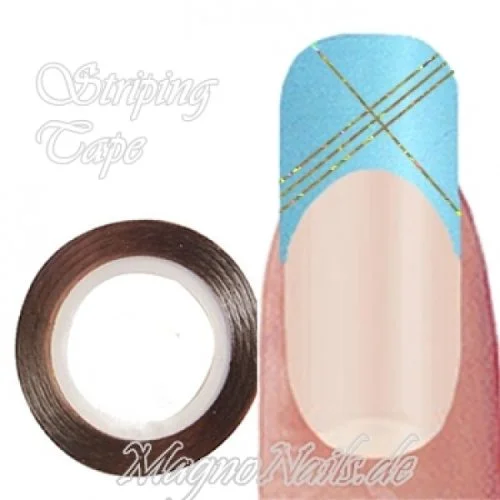 Striping Tape - Zierstreife gold hologramm Nageldesign Nägel Nails Nagelstudio Einleger Nailart