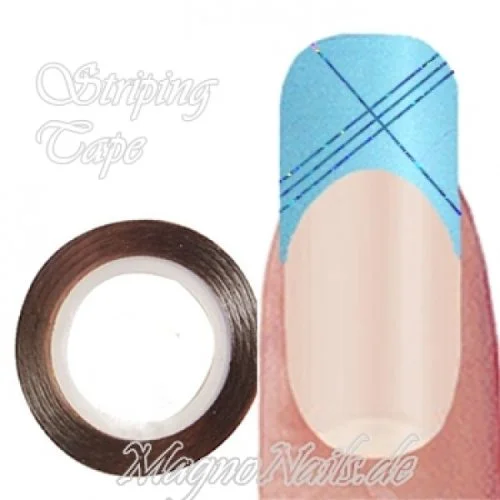 Striping Tape - Zierstreife dunkelblau hologramm Nageldesign Nägel Nails Nagelstudio Einleger Nailart