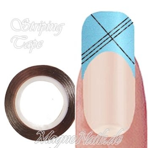 Striping Tape - Zierstreife schwarz hologramm Nageldesign Nägel Nails Nagelstudio Einleger Nailart