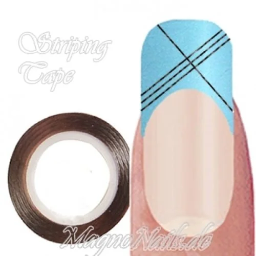 Striping Tape - Zierstreife schwarz hologramm Nageldesign Nägel Nails Nagelstudio Einleger Nailart