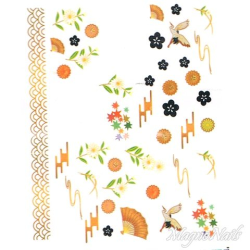 2D Nail Art One Stoke Sticker