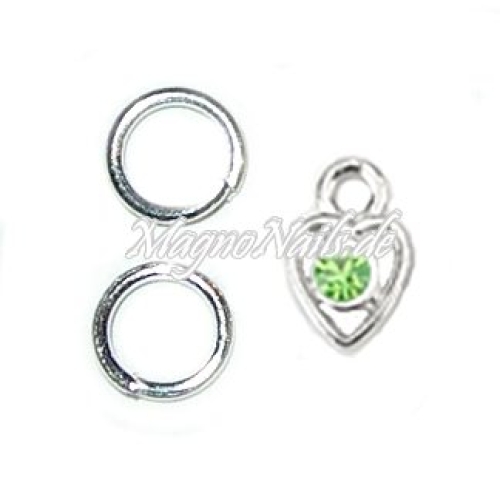 Nail Piercing Herz Nageldesign Nägel Schmuck Nails 