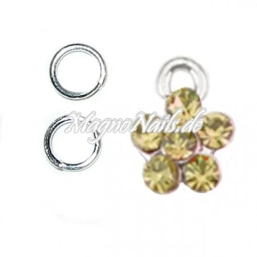 Nail Piercing Blume Nageldesign Nägel Schmuck Nails 