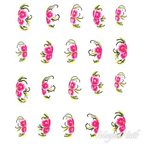 2D Nail Art One Stoke Sticker