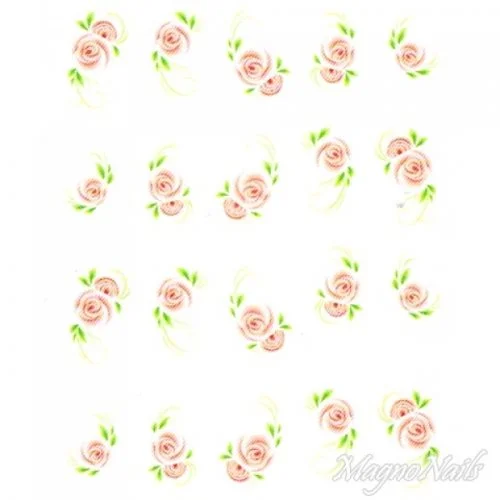 2D Nail Art One Stoke Sticker