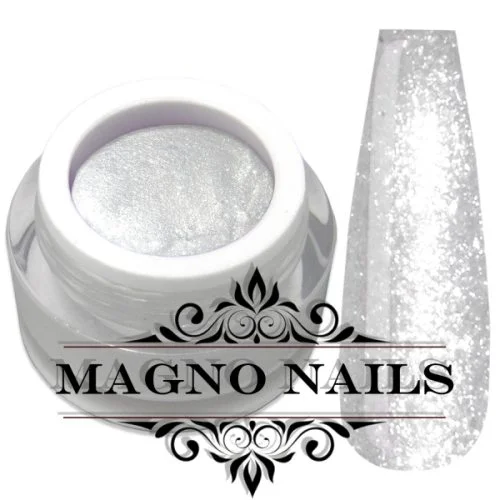 UV Gel - 824 - Glitter Gel White Star Nails Nagelgel Nögel Nail Glitzer