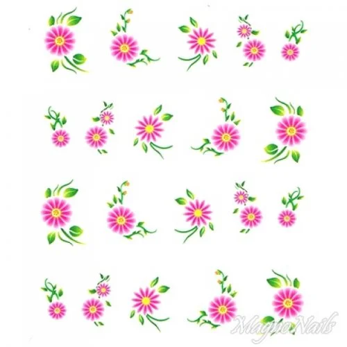 2D Nail Art One Stoke Sticker