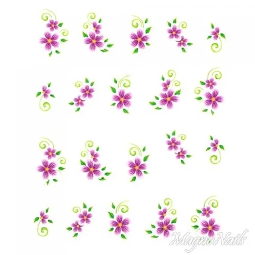 2D Nail Art One Stoke Sticker