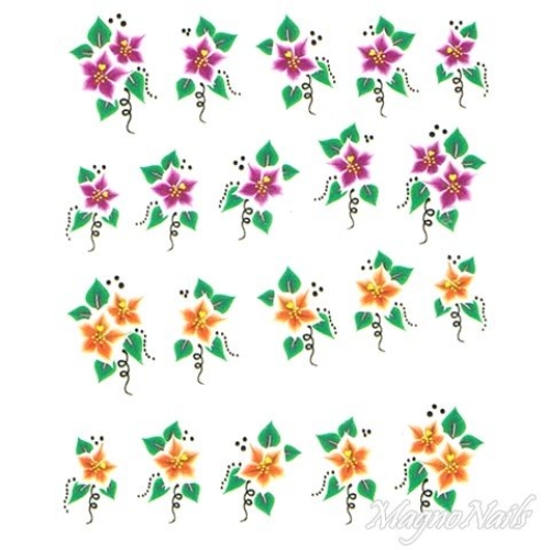 2D Nail Art One Stoke Sticker