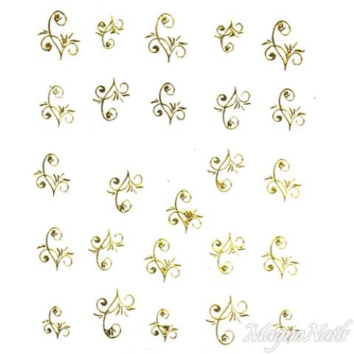 2D Nail Art One Stoke Sticker