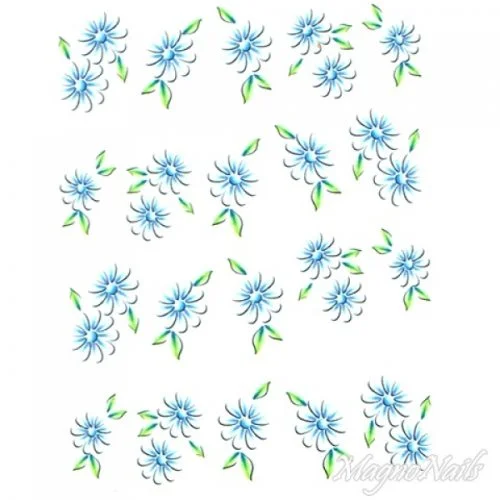 2D Nail Art One Stoke Sticker