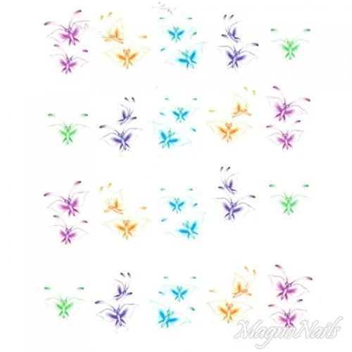 2D Nail Art One Stoke Sticker