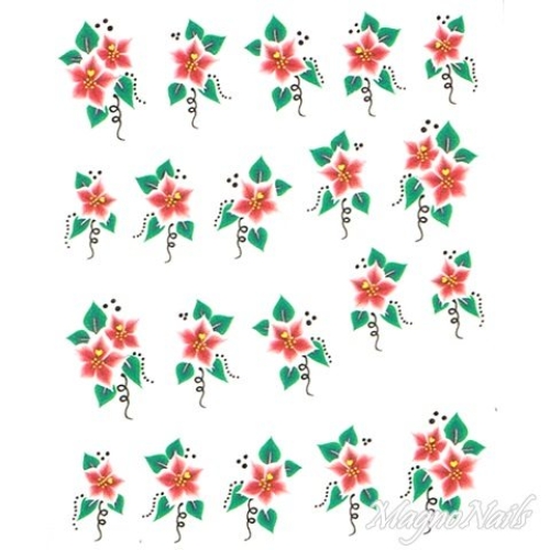 2D Nail Art One Stoke Sticker