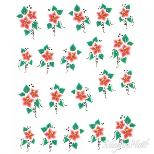 2D Nail Art One Stoke Sticker