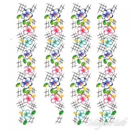 2D Nail Art One Stoke Sticker