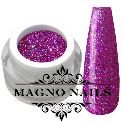 UV Gel - 838 - Glitter Gel Magic Magenta Nails Nagelgel Nögel Nail Glitzer