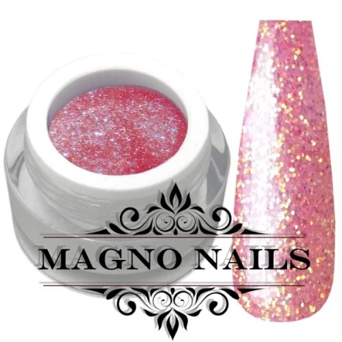 UV Gel - 842 - Glitter Gel Magic Red Nails Nagelgel Nögel Nail Glitzer