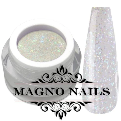 Weisses Glitzer Glittergel Mix Glitter UV Gel Rainbow Regenbogen