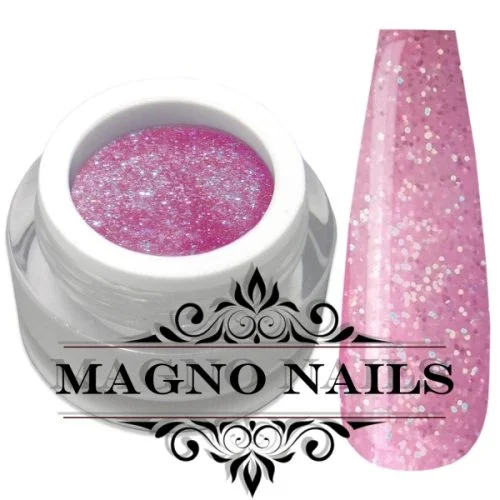Rosa Pink Glitzer Gel Nageldesign Glittergel