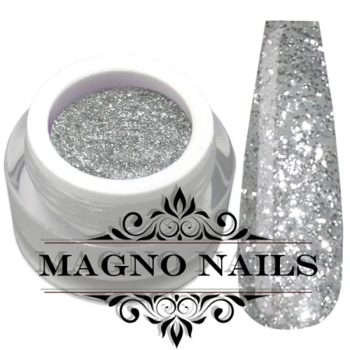 UV Gel - 863 - Glitter Gel Light silver Nägel Nagelgel Dosen UV-Gel Color Gel Glitzer Dosen Glitzergel 