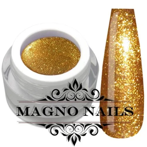 UV Gel - 870 - Glitter Gel Super Gold Nägel Nagelgel Dosen UV-Gel Color Gel Glitzer Dosen Glitzergel 