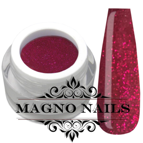Preview: UV Gel - 871 - Glitter Gel Bordeaux fine
