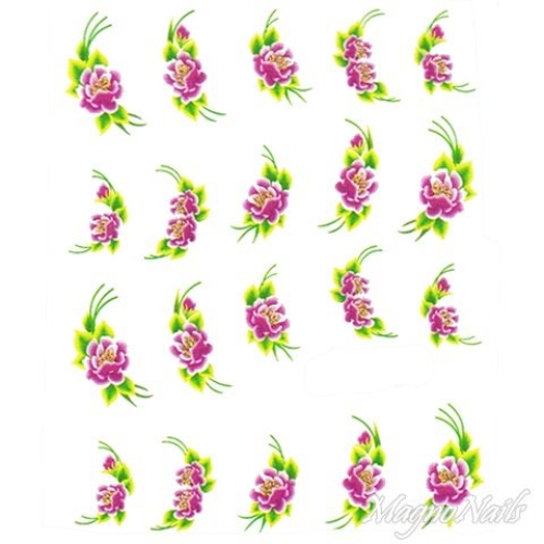 2D Nail Art One Stoke Sticker