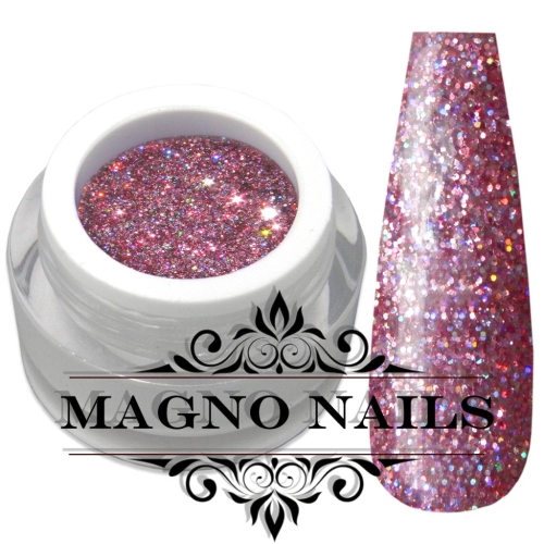 UV Gel - 878 - Glitter Gel Rainbow Pink - 15ml Nägel Nagelgel Dosen UV-Gel Color Gel Farbgel