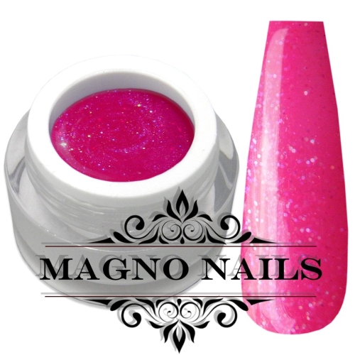 UV Gel - 884 - Glitter Gel Shocking Pink Nägel Nagelgel Dosen UV-Gel Color Gel Farbgel