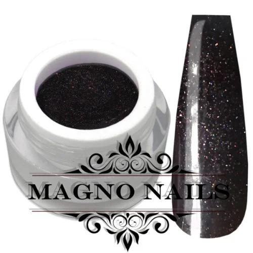 UV Gel - 896 - Glitter Gel Cosmos Nägel Nagelgel Dosen UV-Gel Color Gel Glitzer Dosen Glitzergel schwarz
