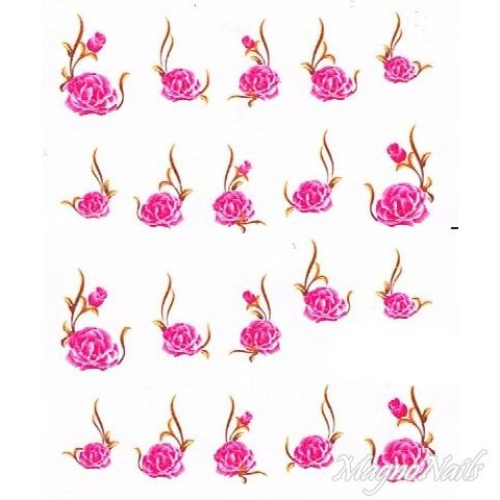 2D Nail Art One Stoke Sticker
