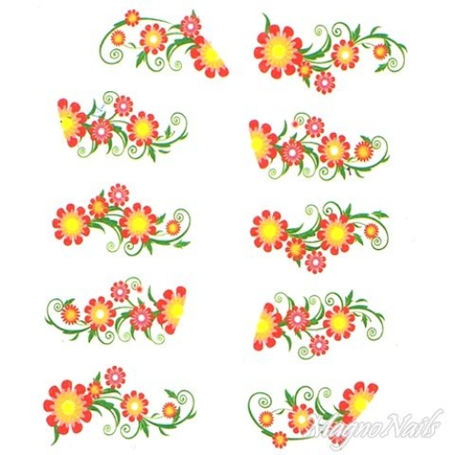 2D Nail Art One Stoke Sticker