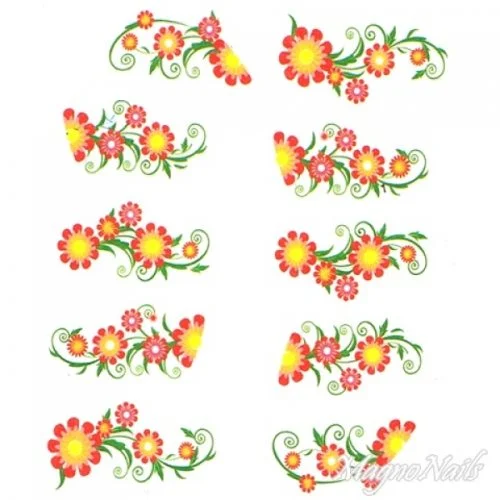 2D Nail Art One Stoke Sticker