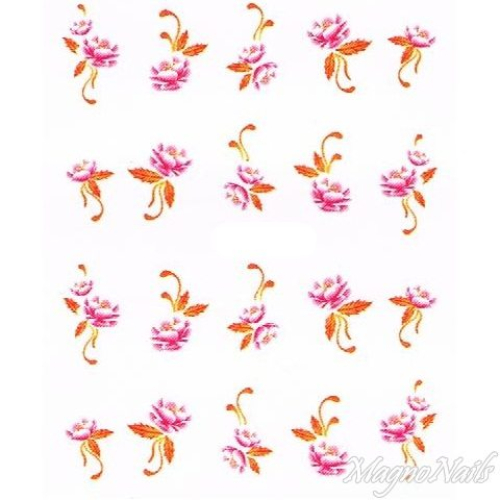 2D Nail Art One Stoke Sticker