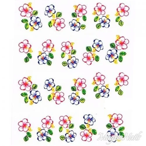 2D Nail Art One Stoke Sticker