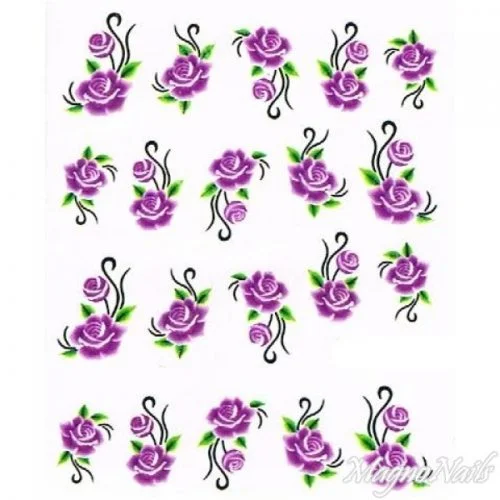 2D Nail Art One Stoke Sticker