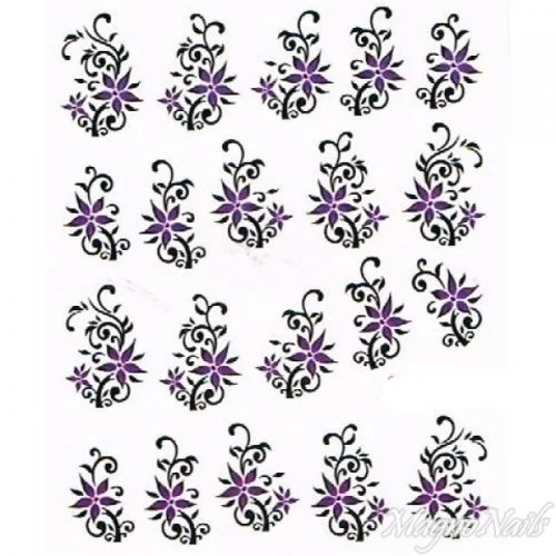 2D Nail Art One Stoke Sticker