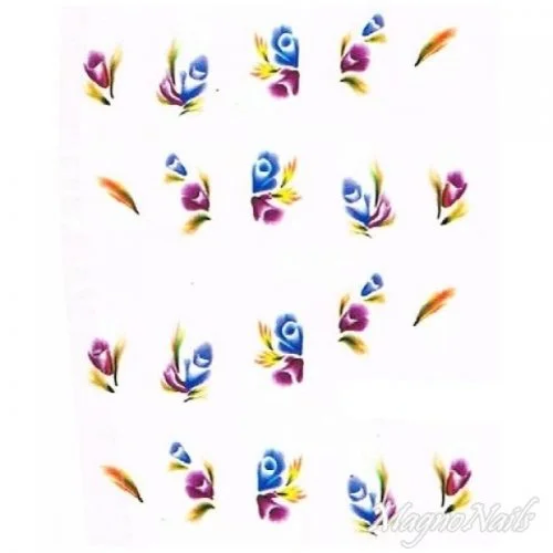 2D Nail Art One Stoke Sticker