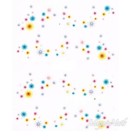 2D Nail Art One Stoke Sticker
