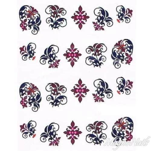 2D Nail Art One Stoke Sticker