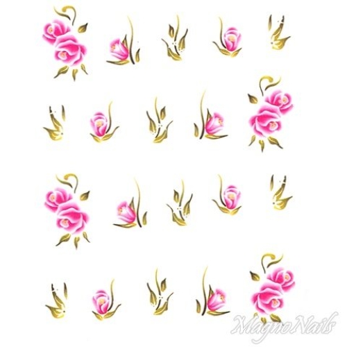 2D Nail Art One Stoke Sticker