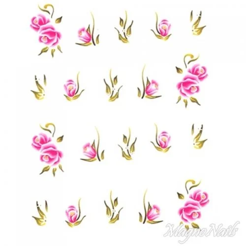 2D Nail Art One Stoke Sticker