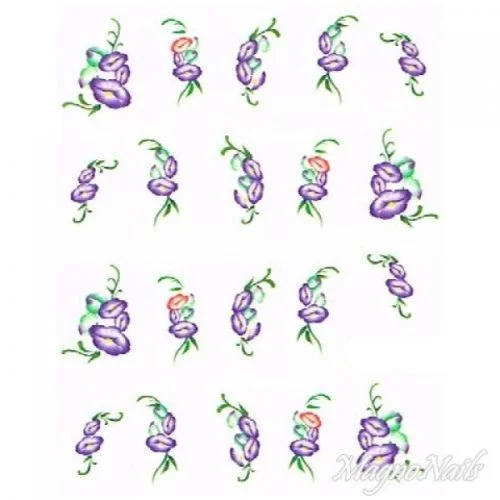 2D Nail Art One Stoke Sticker