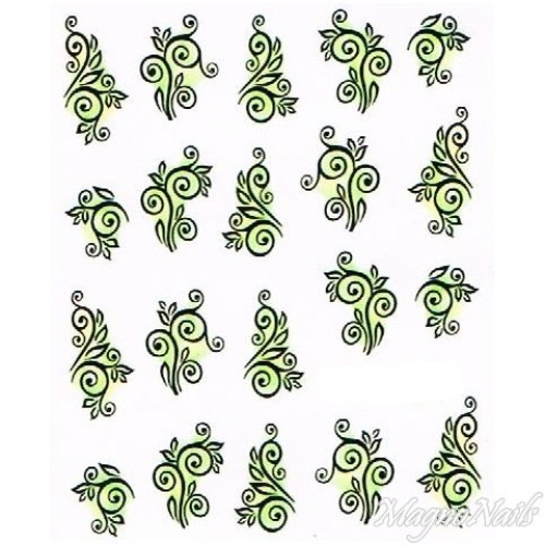 2D Nail Art One Stoke Sticker