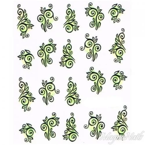 2D Nail Art One Stoke Sticker