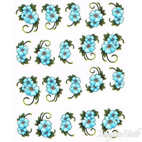 2D Nail Art One Stoke Sticker